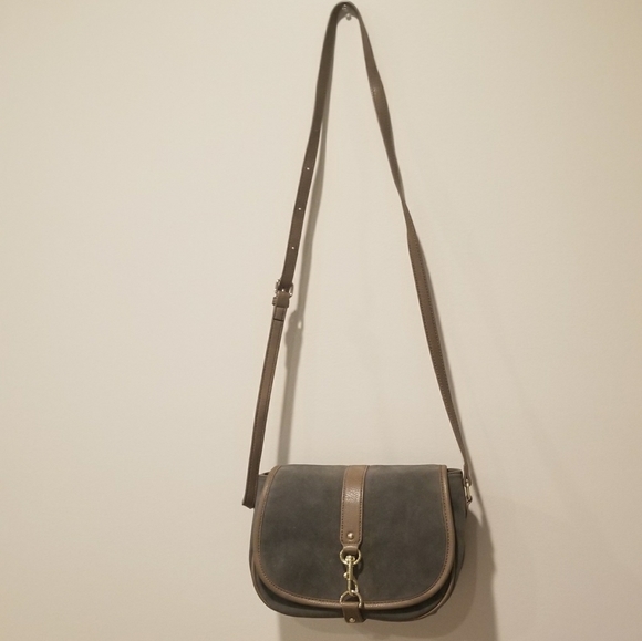 💖💥New to the closet💥💖NWOT Olive green Suede handbag - Picture 2 of 15